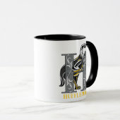 HUFFLEPUFF™ Gebroken embleem Mok (Voorkant rechts)
