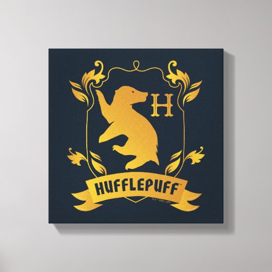 HUFFLEPUFF™ House Crest Canvas Afdruk (Voorkant)