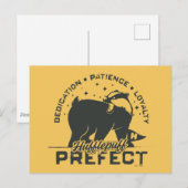 HUFFLEPUFF™ Prefect-badge Briefkaart (Voorkant / Achterkant)