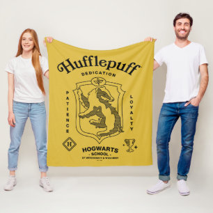 HUFFLEPUFF™ Toewijding Geduld Trouw Wapenembleem Fleece Deken