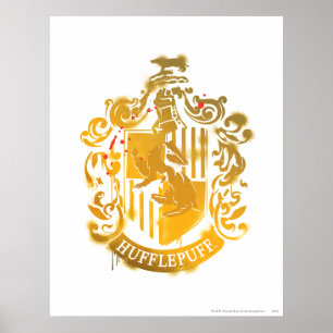 Hufflepuff Wapen - Gespat Poster