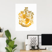 Hufflepuff Wapen - Gespat Poster (Thuiskantoor)