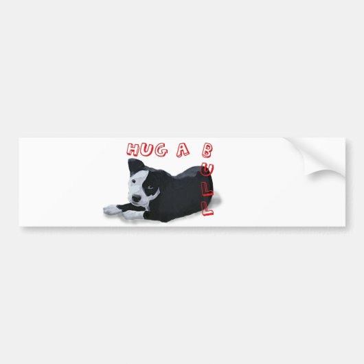 Hug-A-Bull Bumpersticker (Voorkant)