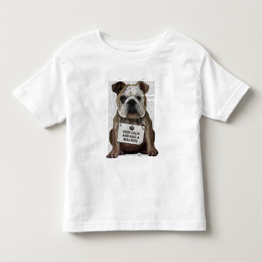 Hug a Bulldog Kinder Shirts (Voorkant)