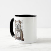 Hug a Bulldog Mok (Voorkant links)