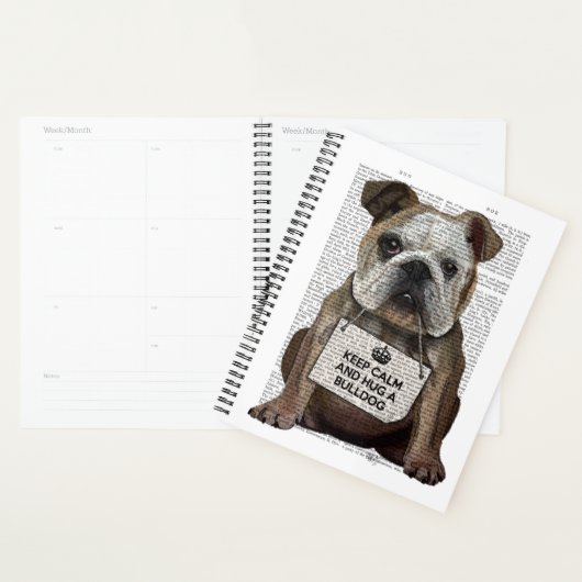 Hug a Bulldog Planner (Display)