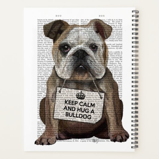 Hug a Bulldog Planner (Achterkant)