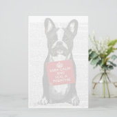 Hug a Frenchie Briefpapier (Staand voorkant)
