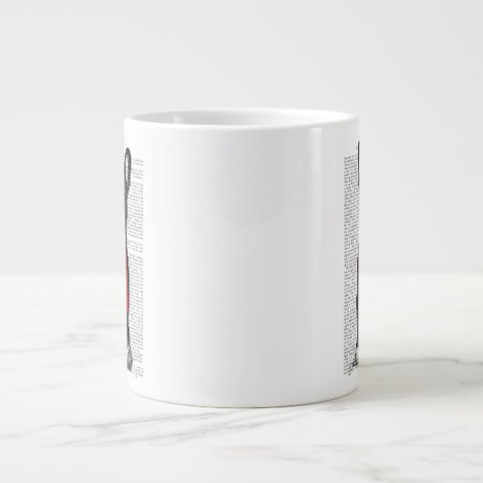 Hug a Frenchie Extra Grote Beker (Voorkant)