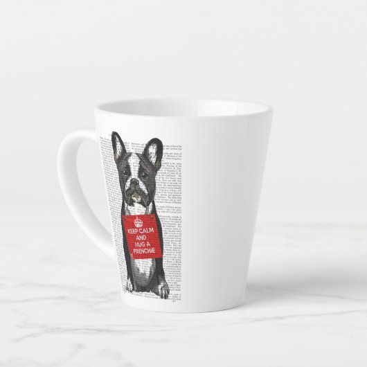 Hug a Frenchie Latte Mok (Linkerhoek)
