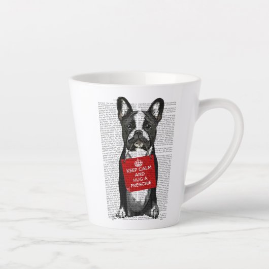 Hug a Frenchie Latte Mok (Rechts)