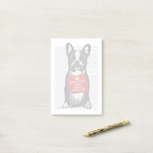 Hug a Frenchie Post-it® Notes (Op bureau)