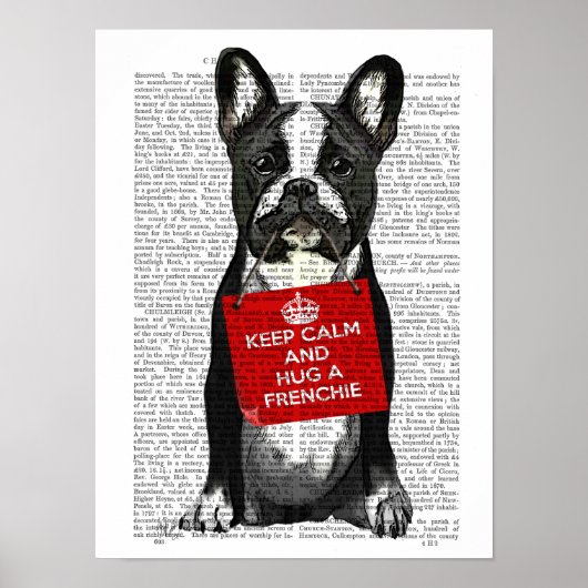 Hug a Frenchie Poster (Voorkant)