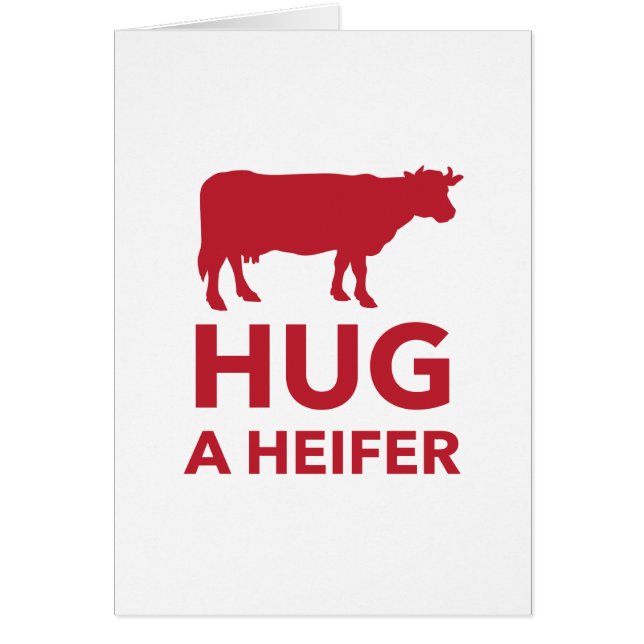Hug a Heifer Funny Dairy Boerderij (Voorkant)