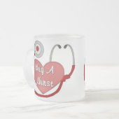 Hug A Nurse Matglas Koffiemok (Voorkant links)