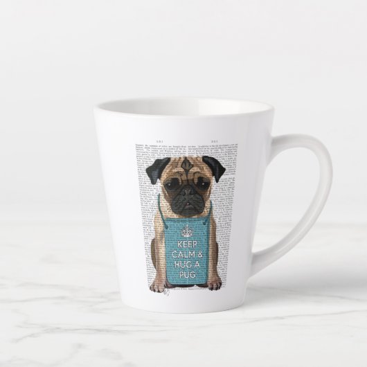 Hug a Pug Latte Mok (Rechts)