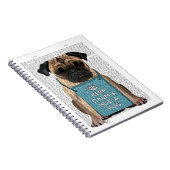 Hug a Pug Notitieboek (Rechterzijde)