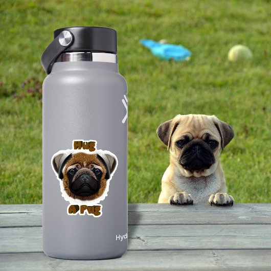 Hug A Pug Sticker