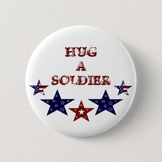 HUG A SOLDIER Button (Voorkant)