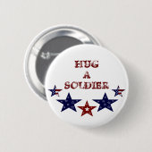 HUG A SOLDIER Button (Voorkant /achterkant)
