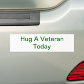 Hug A Veteran Bumpersticker (Op auto)