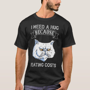 Hug Cat Hug-verwarmingsbuizen T-shirt