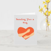 Hug/denking van u kaart (Gele Bloem)