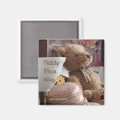 Hug d'ours en peluche (1) aimant (Recto/Verso)