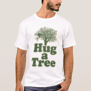 Hug een boom voor de Dag van de Aarde T-shirt