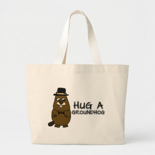 Hug een grondhoed grote tote bag