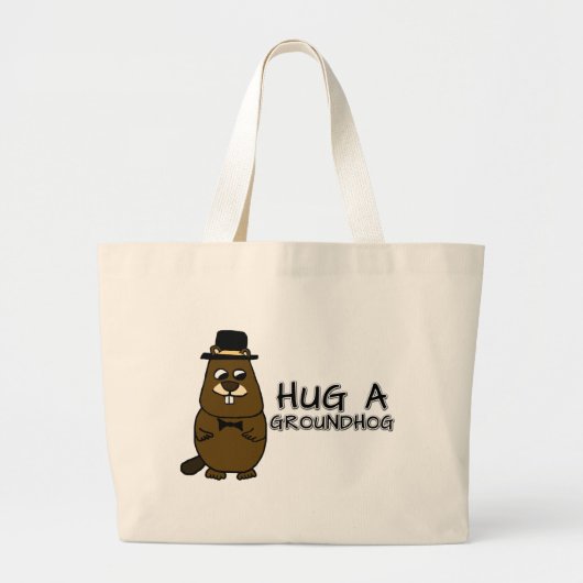 Hug een grondhoed grote tote bag (Voorkant)
