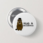 Hug een grondhoed ronde button 5,7 cm (Voorkant /achterkant)