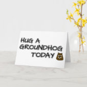 Hug een grondhoede vandaag kaart (Gele Bloem)