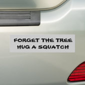 Hug een vierkant, geen boom bumpersticker (Op auto)