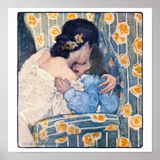 Hug en Kiss, Jessie Willcox Smith Poster (Voorkant)