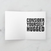 HUG GIBBY CAT LOVE HELLO GREETING CARTE (Intérieur)