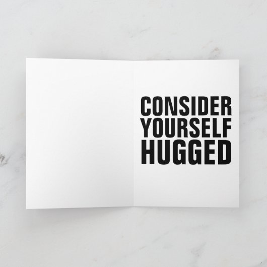 HUG GIBBY CAT LOVE HELLO GREETING CARTE (Intérieur)