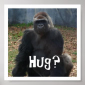 Hug? Gorilla Poster (Voorkant)