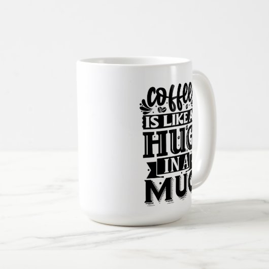 Hug in een Mok koffie Mok (Voorkant rechts)