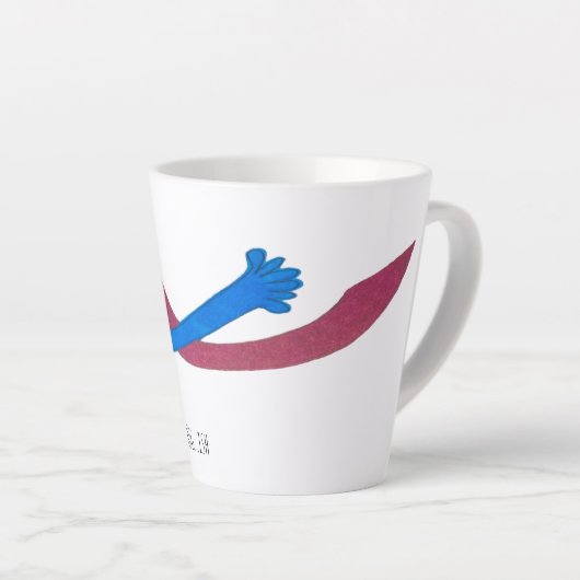 Hug...Ish Latte Mug (Angle droit)