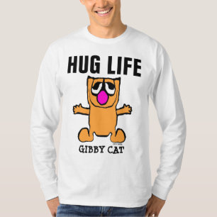 HUG LIFE drôles T-shirts de chat, Gibby Cat