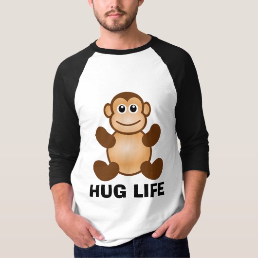 HUG LIFE, Monkey T-shirt (Voorkant)