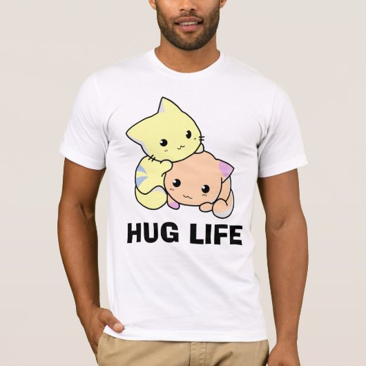 HUG LIFE, T-shirts pour chat (Devant)
