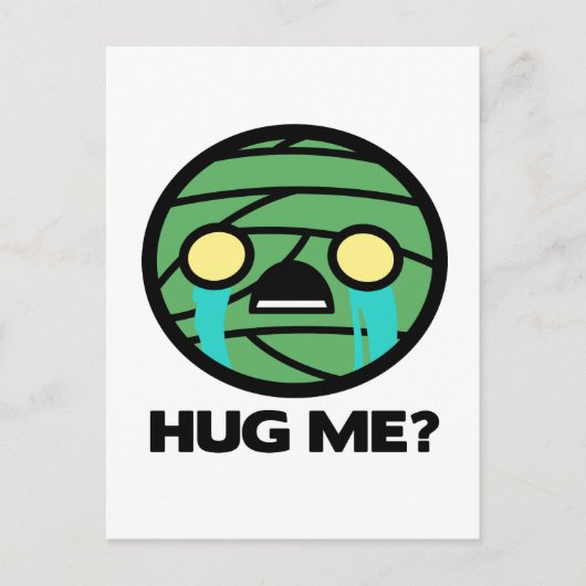 Hug me? briefkaart (Voorkant)