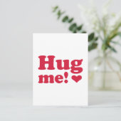 Hug me briefkaart (Staand voorkant)