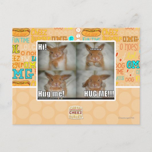 Hug me briefkaart (Voorkant)