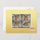 Hug me briefkaart (Voorkant / Achterkant)