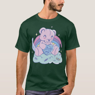 Hug Me Cute Kawaii Beer Pastel Gothic Anime Fairy  T-shirt