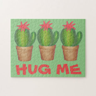 Hug me Green Cactus Cacti Cactuses Potlood Plant Legpuzzel