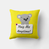 Hug Me Koala Throw Pillow Kussen (Achterkant)